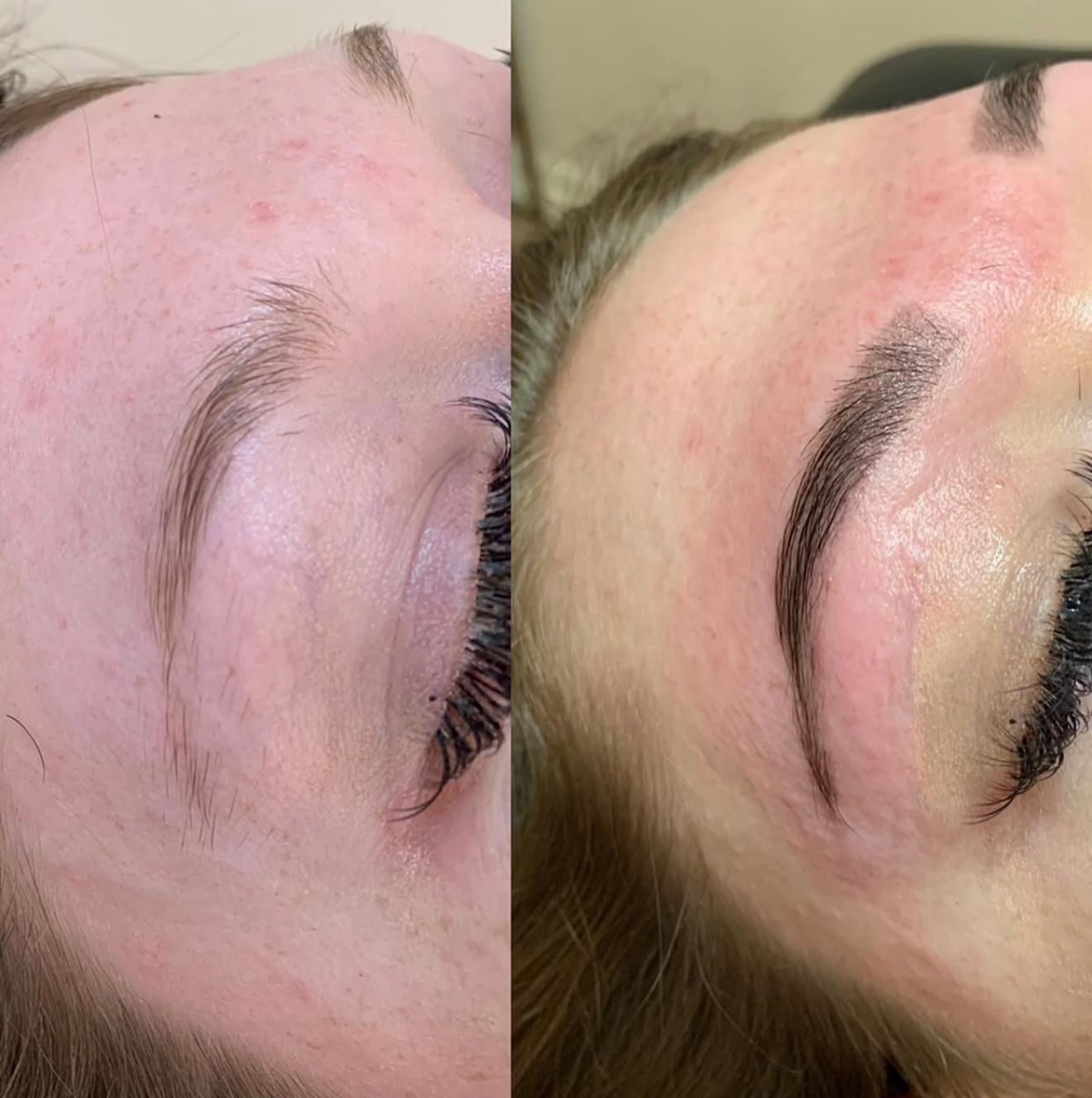 Sparse to full brow transformation